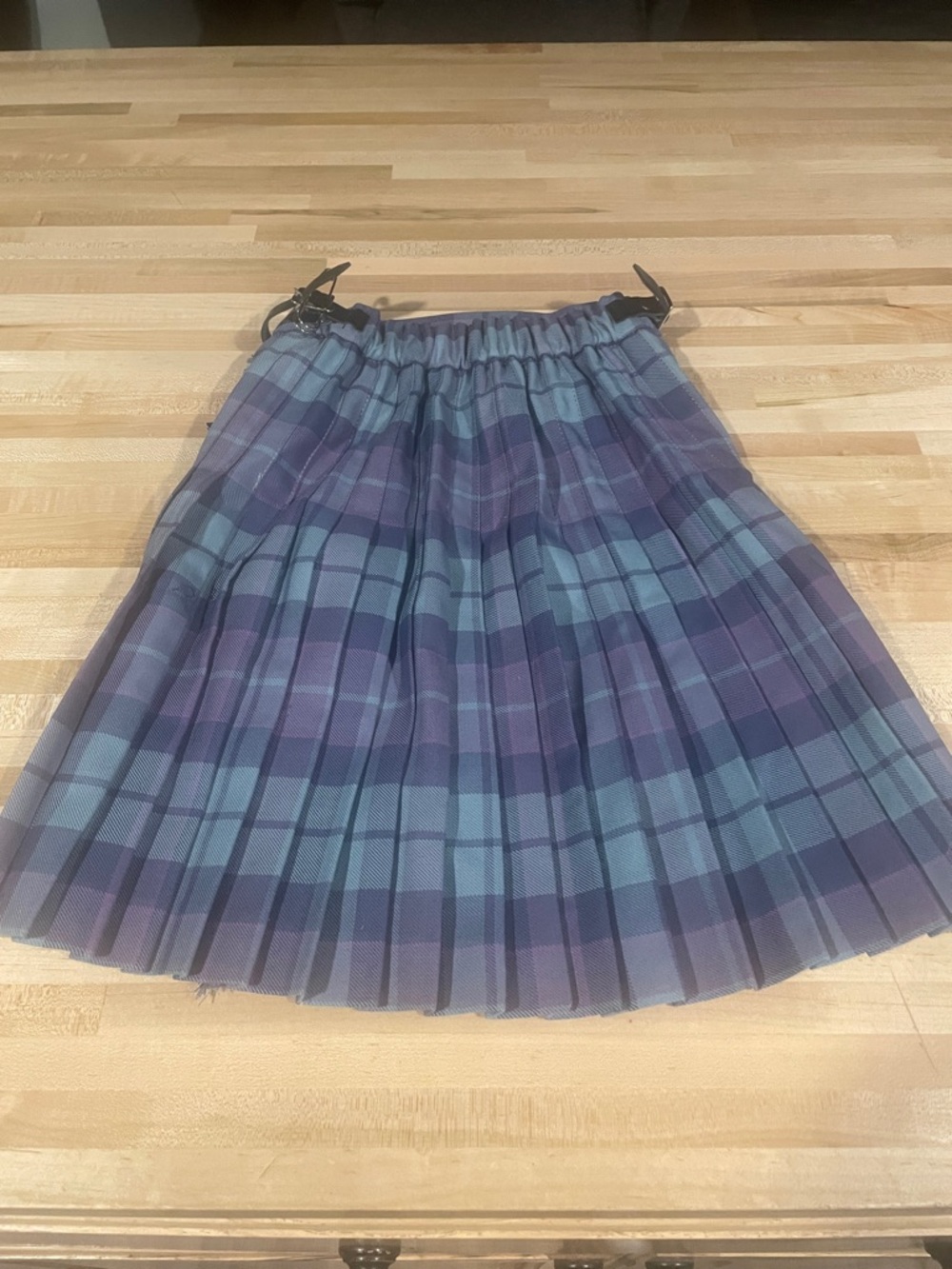Pleated lavender and blue kilt new with tags Scotland - Picture 4 of 6